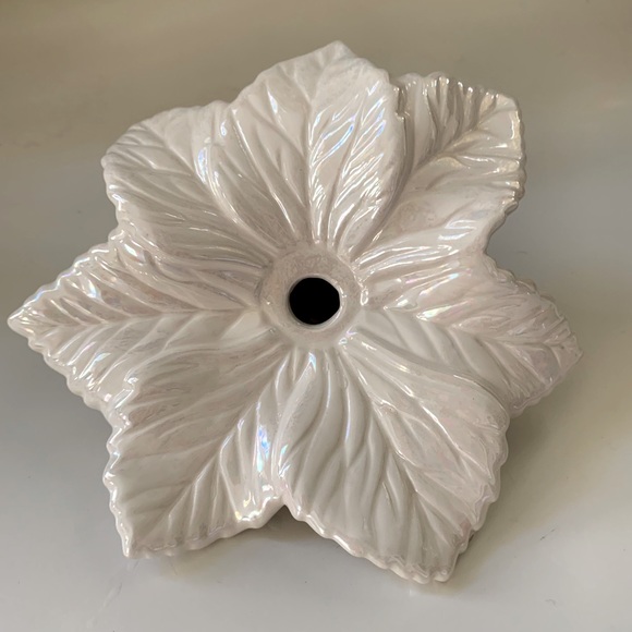 ❤️ Vintage Ceramic Lusterware Epergne Stem Vase - Picture 2 of 10